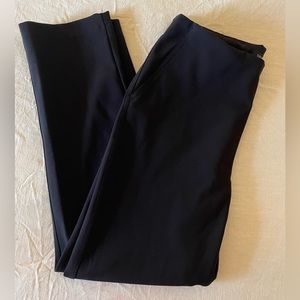 Black tapered trousers